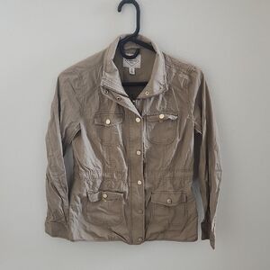 St John's Bay Women's Cotton Tan Jacket